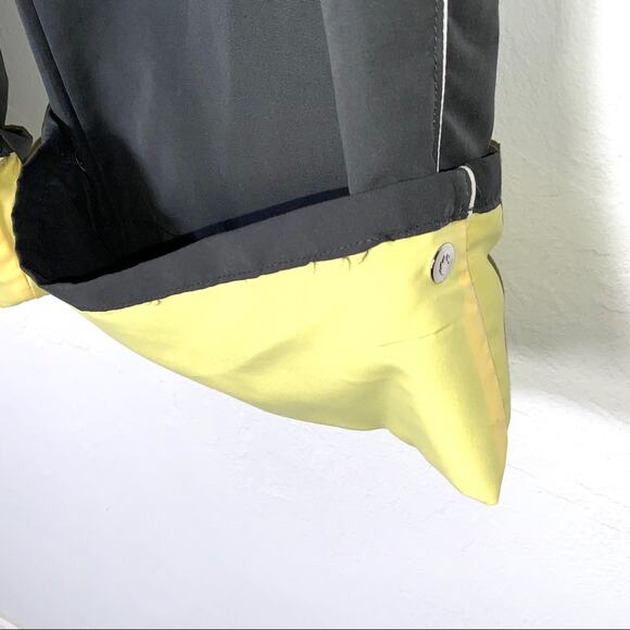 Gloria Vanderbilt green and yellow track hiking casual pants size XL B116 - Picture 3 of 5